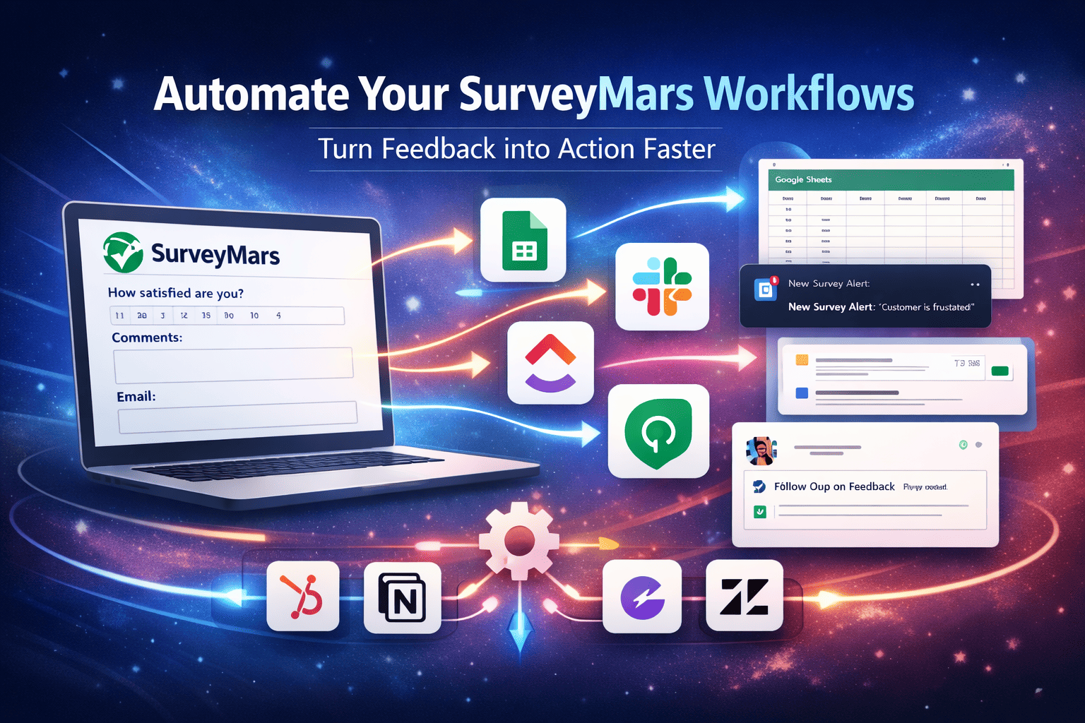 Automate SurveyMars workflows with viaSocket.